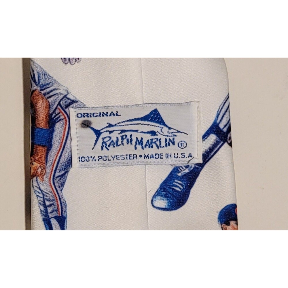 Men's Ralph Marlin Chicago Cubs Necktie 100% Polyester Classic Baseball - Picture 5 of 8
